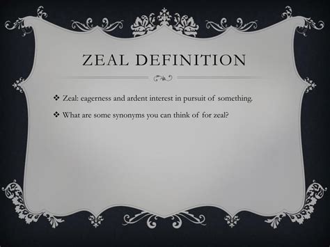 zeal definition